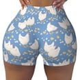 thumbnail image 2 of Picia Funny Chicken Printed Workout Shorts for Women Seamless Scrunch Butt Lifting High Waisted Yoga Gym Booty Running Moisture-wicking Short Pants-, 2 of 9