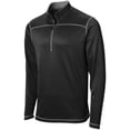 thumbnail image 3 of Wire2wire Men's Performance Training 1/4 Zip Pullover Black L, 3 of 9