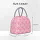 thumbnail image 2 of Fotbe pink heart Bolsa de Almuerzo con Estampado, Lonchera Aislada, Contenedor de Comida Reutilizable Tipo Cooler a Prueba de Fugas, 2 of 6