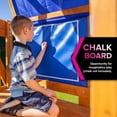 thumbnail image 2 of Sportspower North Peak Wooden Swing with Swing Swings, 6' Slide, Play Fort, Rock Climber & Sandbox, for Kids 3-8, 2 of 9