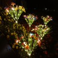 thumbnail image 3 of Lámpara LED de simulación para decoración de patio al aire libre, lámpara solar para césped de interior, mariposa y margarita, 3 of 5