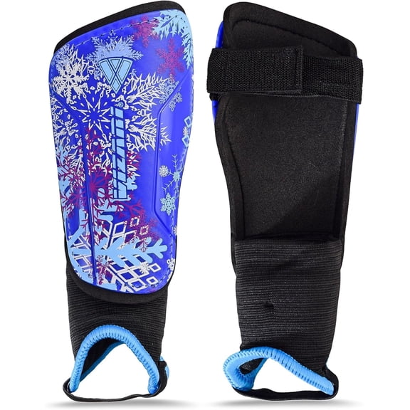 Vizari Soccer Shin Guards with Ankle Protection for Kids, Youth, Adult Sizes - Lightweight & Durable Shinguards, Size - XXS