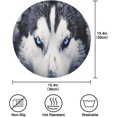 thumbnail image 4 of 1PC Place Mats Husky Eyes Blue Round Placemat Heat-Resistant Placemats Dining Table Mat Circle Shape 15.4" for Kitchen/Dinner/Party/Restaurant Home Decor Gifts, 4 of 7