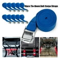 thumbnail image 2 of 10 Pcs Heavy Duty Lashing Straps with Clamping Lock - Black/Red/Blue Motorcycle & Luggage Fastening Tool, 2 of 7