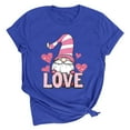 thumbnail image 7 of AGWOLF Valentine's Day Shirts for Women Cute Gnome Graphic Tees Loose Fit Short Sleeve Tshirts Casual Love Print Crewneck Tshirt Valentines Gifts for Women, 7 of 7