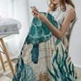 thumbnail image 2 of Ultra Soft Flannel Fleece Bed Blanket Sea Turtle Ocean Animal Landscape Throw Blanket All Season Warm Fuzzy Light Weight Cozy Plush Blankets for Living Room/Bedroom 40 x 50 inches, 2 of 6