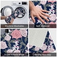 thumbnail image 4 of Front Door Mat Indoor Outdoor Outside Entrance - 16*24in Washable Gorgeous Pink Rose Flowers Thin Bathroom Rugs Fit Under Door, Bath Rugs for Bathroom, Kitchen Rugs Mats for Floor, 4 of 6