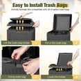 thumbnail image 3 of 33 Gallon Outdoor Trash Can with Tiered Lid, Waterproof Resin Waste Bin for Patio, Pool, Backyard, 3 of 7