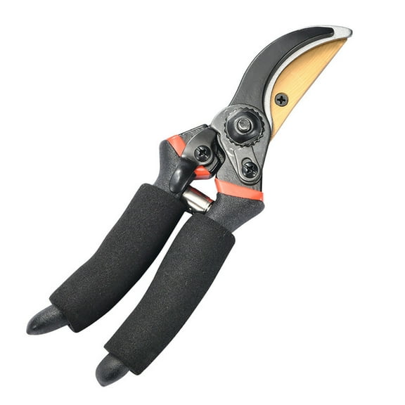Professional Titanium Bypass Pruning Shears - 8.3" Ultra Sharp Garden Clippers with Rotating Handle - Heavy Duty Pruners for Thick Branches & Stems