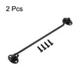 thumbnail image 5 of 10" Cabin Hook Latch 201 Stainless Steel with Screws Black 2 Pack, 5 of 6