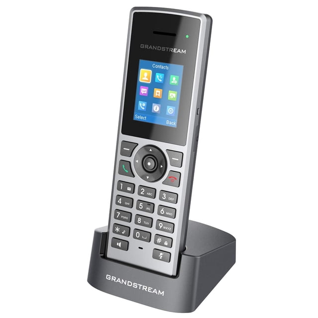 Teléfono inalámbrico DECT Grandstream DP722 con audio HD y pantalla LCD de 1,8"