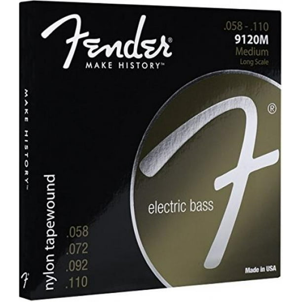 Fender Nylon Bass Guitar Strings, Light
