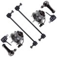thumbnail image 3 of SCITOO 8pcs Suspension Kit 2 Front Outer Tie Rod 2 Lower Ball Joint 2 Sway Bar 11.8 Inch Center to Center 2 Wheel Hub Bearing for 05-10 for Chevrolet Cobalt 07-09 for Pontiac G5 05 for Saturn Ion, 3 of 5