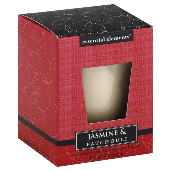 Candle Lite 1540020 Scented Candle, Jasmine & Patchouli, 9oz. Jar