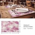 thumbnail image 3 of Placemats 1 Pack, Pink Ombre Woven Placemat, Linen Place Mats for Kitchen/Dining Tables, Gradient Abstract Art Vintage Washable Table Mats for Party, 3 of 8