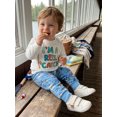 thumbnail image 6 of RUINIXCW Boys 2Pcs Fall Outfits Long Sleeve O Neck Letter Print Sweatshirt Fish Print Pants Sets, 6 of 8