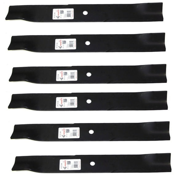 (6) 6180 Rotary Blades Compatible With Hustler 793794, 794685
