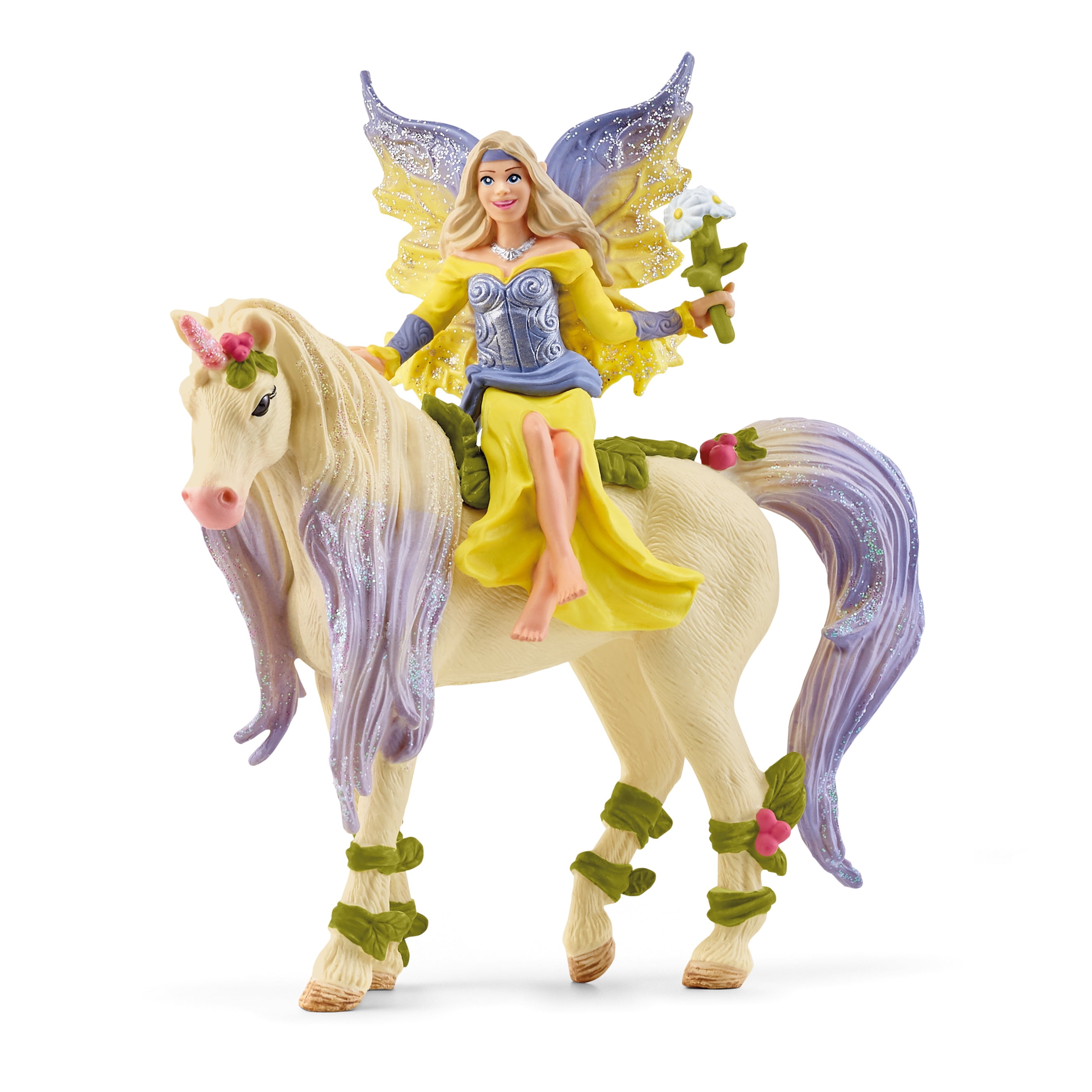 Schleich Bayala - 7 PC Mermaid, Unicorn and Fairy Toy Starter Set for Girls and Boys - Cute Fairies and Unicorn Figures with Accessories - Kids Ages 5+ - 72178