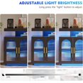 thumbnail image 5 of 40" Sideboard Buffet Cabinet with Charging Station, Auto Sensor Kitchen Storage Cabinet with RGB 24 Color Lights, Coffee Bar Station for Living Room (Black), 5 of 14