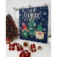 thumbnail image 5 of Christmas Trees Winter Shower Curtain, Xmas Green Gnomes Snowflake Waterproof Fabric Shower Curtains with 12 Hooks, Bathroom Curtain Set for Bathroom Accessories Decor, 60 x 72 Inches, 5 of 9