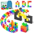 thumbnail image 1 of Bloques de construcción magnéticos Apluses, 54 unidades, para niños de más de 3 años, 1 of 7