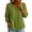 Light Green #1, variant on Casual Peter Pan Collar Linen Blouse for Women - Long Sleeve Button Down Peplum Top, Breathable for Spring & Summer Light Green XL
