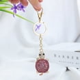 thumbnail image 5 of Fdelink a Keychain Keychain Turtle Diamond Turtle Keychain Key Ring Charm Diamond Keychain for Men and Women Pink, 5 of 7