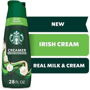 Starbucks Irish Cream Coffee Creamer, Chocolate & Vanilla Flavored Liquid Creamer with other natural flavors, 28 fl oz bottle