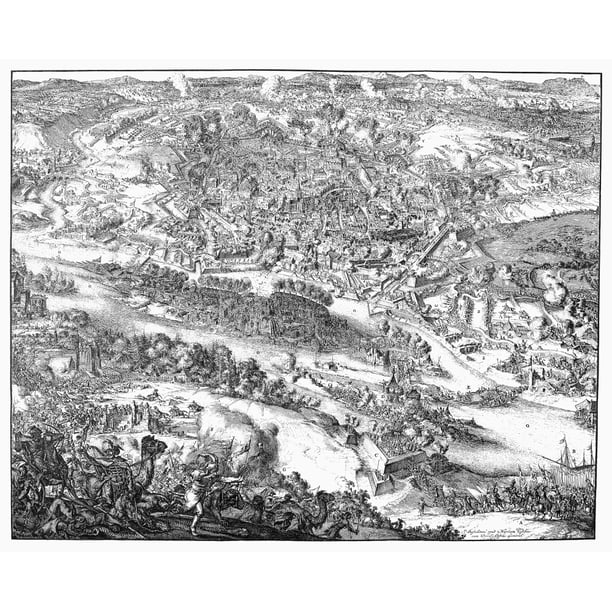 Siege Of Vienna, 1683. /Nthe Siege Of Vienna By The Turks, 1683. Line