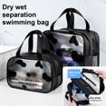 thumbnail image 4 of YAOMOBB Travel Makeup Bag Translucent Beauty Handbag Wet And Dry Separation Large Capacity Travel Toiletry Storage Organizer for Outdoor Use, 4 of 7