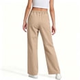 thumbnail image 4 of Uniform Pants for Girls Elastic Waist Straight Khaki School Uniform Pants Boys Back to School Clothes Size 5-14 Years, 4 of 6
