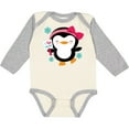 thumbnail image 3 of Inktastic Penguin Girl Snowflakes Girls Long Sleeve Baby Bodysuit, 3 of 5