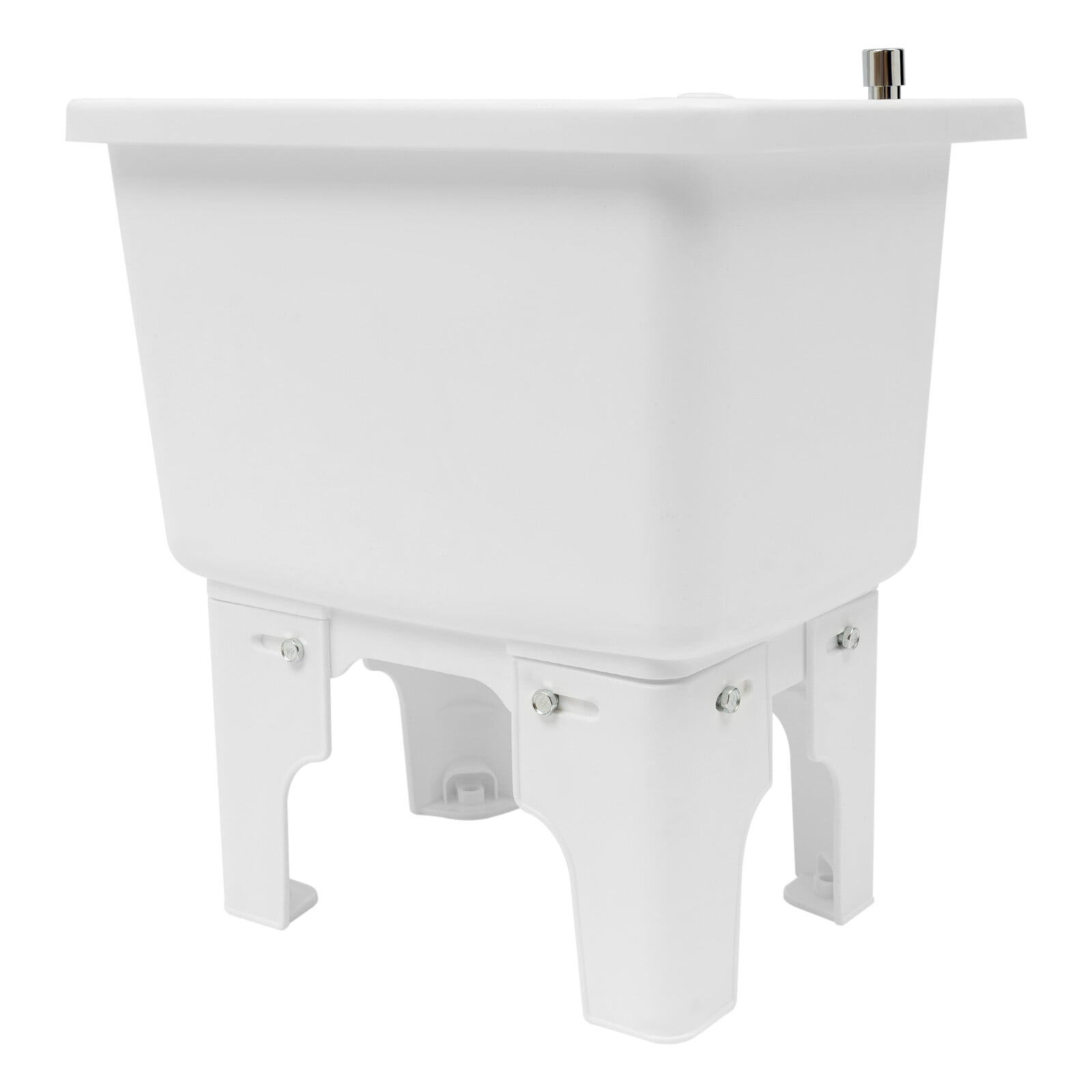Commercial Mop Sink with One-Touch Drain, Large Diameter Debris-Filtering Outlet, Smooth Edges for Safety, Ideal for Bars, Patios, and Janitorial Closets