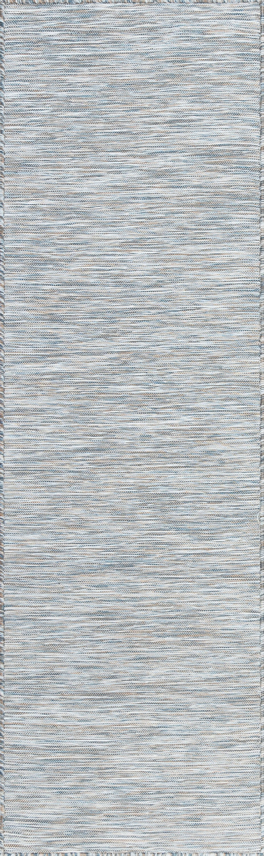 2x10 Water Resistant, Indoor Outdoor Runner Rugs for Patios, Hallway, Entryway, Deck, Porch, Balcony or Kitchen | Outside Area Rug for Patio | Blue, Stripe | Size: 2'3'' x 10'