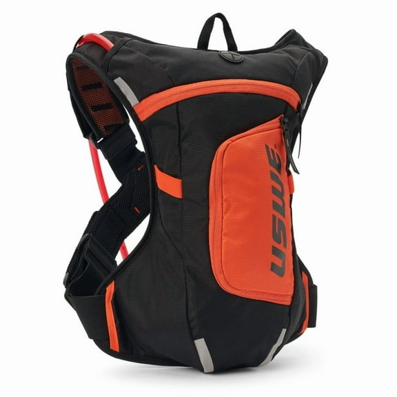 USWE Raw Series Hydration Pack - Black/Factory Orange