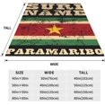 thumbnail image 2 of Manta de microfibra ultra suave con la bandera de Surinam vintage, manta de microfibra para todas las estaciones, manta cálida para cama, silla, sofá, sala de estar, cuna de 60 x 50 pulgadas, 2 of 7