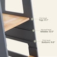 thumbnail image 6 of HARPPA Toddler Tower with Adjustable Height and Anti-Slip Protection, Kids Standing Tower with Safety Rail, Nordi Kids Kitchen Tower with Chalkboard, Gray, 6 of 9