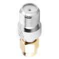 thumbnail image 4 of 2 piezas SMA macho a F hembra RF adaptador coaxial conector de acoplamiento recto, 4 of 10