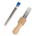 thumbnail image 1 of Agujas de perforación BLESIY Perforadora de bordado Mango de madera maciza, 1 of 8