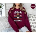 thumbnail image 4 of Retro Chicago Football Sweatshirt, Vintage Chicago Football Sweater, Chicago Fan Crewneck, Chicago Game Day Sweater, Bears Football Season, 4 of 5