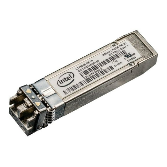 Intel® Ethernet SFP28 SR Optic (Extended Temp) - Intel® Ethernet SFP28 Optics deliver a proven reliable solution for deployments of high-density Ethernet