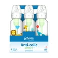 thumbnail image 5 of Dr. Brown's Natural Flow Anti-Colic Options+ Narrow Baby Bottle, Animal Balloon, 8oz, 0m+, 6 Pack, 5 of 5