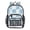 Light Blue and White Checkered, variant on PVC Transparent Backpacks Clear Backpack for Travel and Outings Light Blue and White Checkered