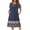 Navy Blue, variant on Muumuu House Dresses for Women Plus Size Nightgown Duster Moomoo Short Sleeve Patio Dress