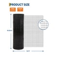 thumbnail image 3 of 1/2 inch Hardware Cloth, Chicken Wire Fence, 19GA Galvanized Welded Wire Fencing Mesh Roll Plant Support Gopher Snake Rodent Rabbit Poultry Netting, 3 of 16