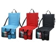 thumbnail image 3 of Splihome Chaise Portable Pliable avec Coussin de Siège Gradin pour Camping Stade Noir, 3 of 7