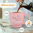 thumbnail image 2 of Christian Art Gifts Large Ceramic Inspirational Scripture Coffee & Tea Mug for Mothers: I Love You Mom, Microwave/Dishwasher Safe, Cute Encouraging Drinkware Cup for Women, White/Pink Floral, 14 oz., 2 of 5