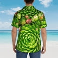 thumbnail image 4 of Disketp Cactus And Succulents Hawaiian Shirts for Men,Mens Casual Short Sleeve Button Down Shirts Beach Shirt,X-Large, 4 of 7