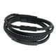 thumbnail image 3 of Pulsera de cuero multicapa personalizada, resistente y moderna, para amigos y familias. Hebilla negra, 3 of 8