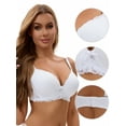 thumbnail image 3 of Unique Bargains Lace Push Up Bras 3 Pcs D 36 Blue/White/Black, 3 of 6